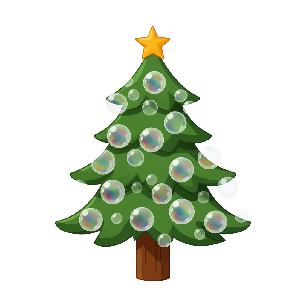 Albero di Natale con bolle